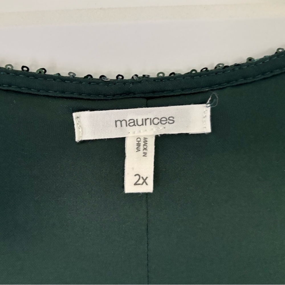 Green Sequin Duster Cardigan - image 4